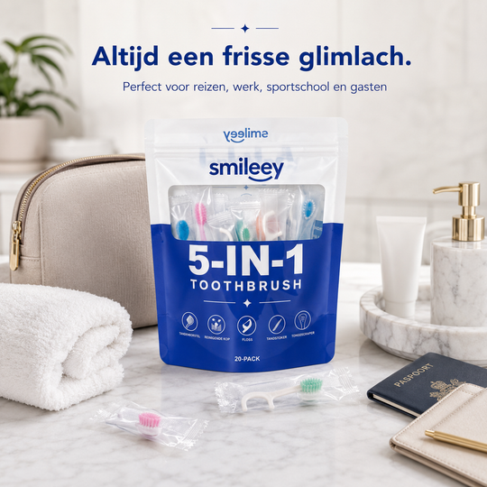 Smileey FreshBrush™ – Wegwerp Tandenborstels – 20 Stuks