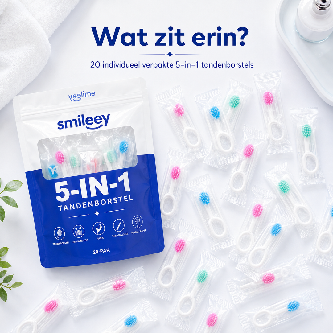 Smileey FreshBrush™ – Wegwerp Tandenborstels – 20 Stuks