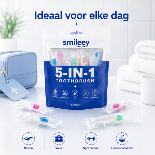 Smileey FreshBrush™ – Wegwerp Tandenborstels – 20 Stuks