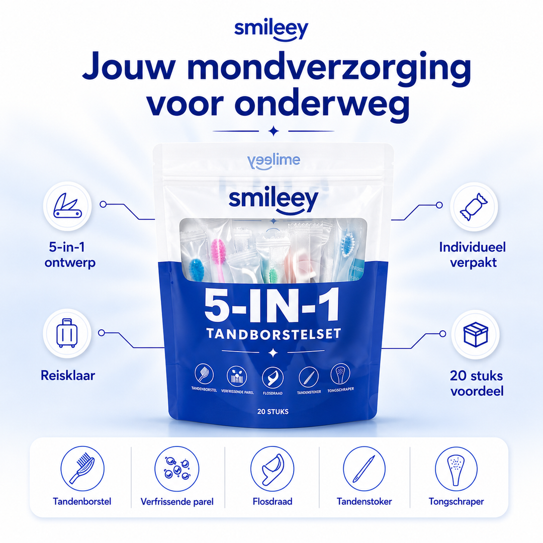 Smileey FreshBrush™ – Wegwerp Tandenborstels – 20 Stuks